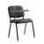 Stuhl HLO-CP111 mit Klapptisch Kunstleder ~ schwarz