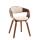 Besucherstuhl HLO-CP16 Stoff ~ walnuss/creme Besucherstuhl HLO-CP16 Stoff ~ walnuss/creme