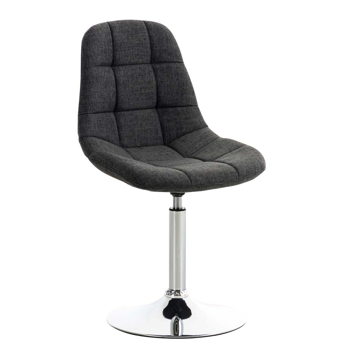 Stuhl HLO-CP41 Stoff ~ dunkelgrau