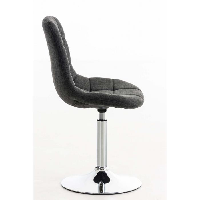 Stuhl HLO-CP41 Stoff ~ dunkelgrau