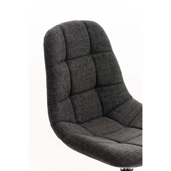 Stuhl HLO-CP41 Stoff ~ dunkelgrau