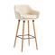 Barhocker HLO-CP19 Kunstleder ~ creme
