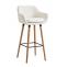 Barhocker HLO-CP19 Kunstleder ~ wei