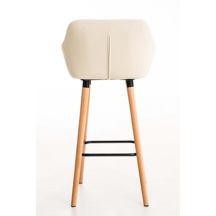 Barhocker HLO-CP19 Kunstleder ~ creme