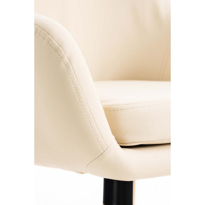 Barhocker HLO-CP19 Kunstleder ~ creme