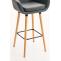 Barhocker HLO-CP19 Kunstleder ~ grau