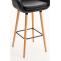 Barhocker HLO-CP19 Kunstleder ~ schwarz