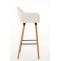 Barhocker HLO-CP19 Kunstleder ~ wei