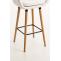 Barhocker HLO-CP19 Kunstleder ~ wei