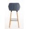 Barhocker HLO-CP19 Stoff ~ blau