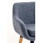 Barhocker HLO-CP19 Stoff ~ blau