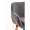 Barhocker HLO-CP19 Stoff ~ hellgrau