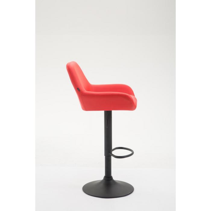 Barhocker HLO-CP8 Kunstleder ~ rot