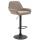 Barhocker HLO-CP8 Stoff ~ taupe