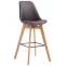 Barhocker HLO-CP40 Kunstleder Natura ~ braun