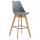 Barhocker HLO-CP40 Kunststoff Natura ~ grau