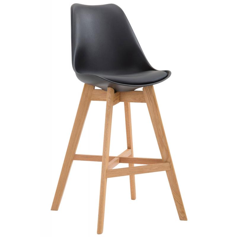 Barhocker HLO-CP12 Kunststoff Natura ~ schwarz