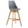 Barhocker HLO-CP12 Kunststoff Natura ~ grau