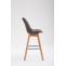 Barhocker HLO-CP40 Kunstleder Natura ~ braun