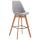 Barhocker HLO-CP40 Stoff Natura ~ grau