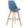 Barhocker HLO-CP40 Stoff Natura ~ blau