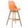 Barhocker HLO-CP12 Kunststoff Natura ~ orange