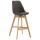 Barhocker HLO-CP12 Stoff Natura ~ dunkelgrau