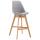 Barhocker HLO-CP12 Stoff Natura ~ grau