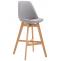 Barhocker HLO-CP12 Stoff Natura ~ grau