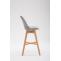 Barhocker HLO-CP12 Stoff Natura ~ grau