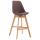 Barhocker HLO-CP12 Stoff Natura ~ braun