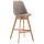 Barhocker HLO-CP12 Stoff Natura ~ taupe
