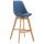 Barhocker HLO-CP12 Stoff Natura ~ blau