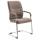 XL Besucherstuhl HLO-CP96 Stoff ~ taupe