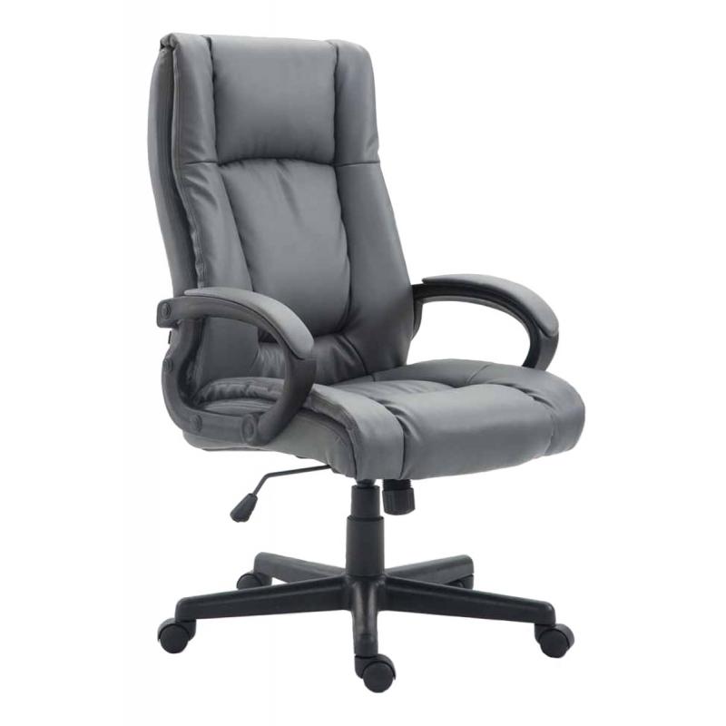 Brostuhl XL HLO-CP86 Kunstleder ~ grau