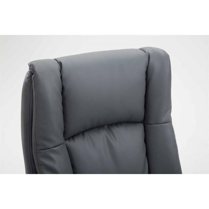 Brostuhl XL HLO-CP86 Kunstleder ~ grau