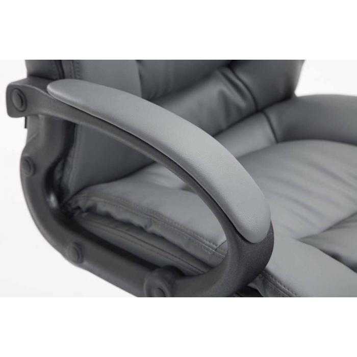 Brostuhl XL HLO-CP86 Kunstleder ~ grau