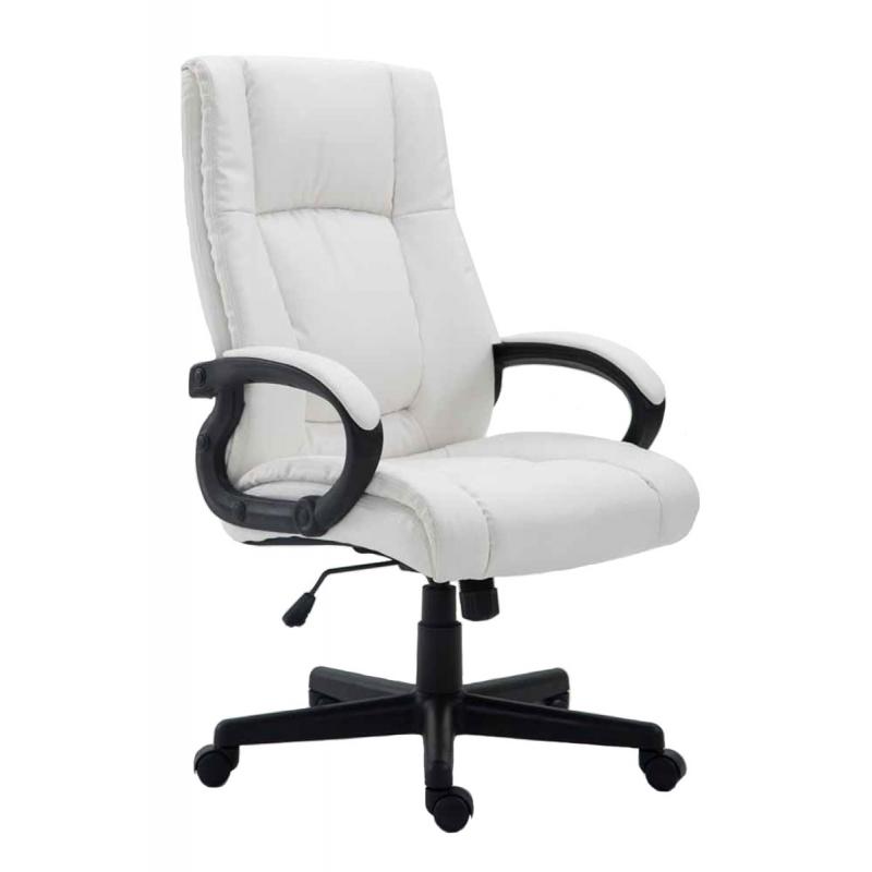 Brostuhl XL HLO-CP86 Kunstleder ~ wei