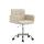 Arbeitshocker HLO-CP122 Kunstleder ~ creme