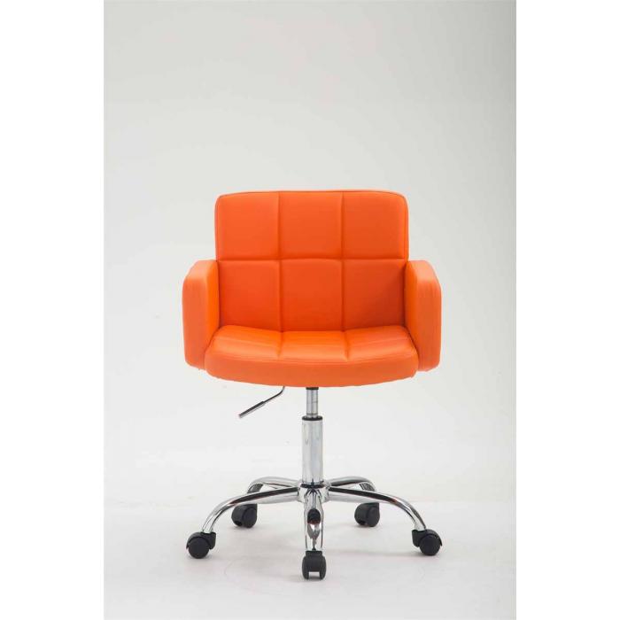 Arbeitshocker HLO-CP122 Kunstleder ~ orange