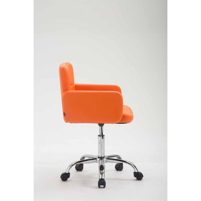 Arbeitshocker HLO-CP122 Kunstleder ~ orange