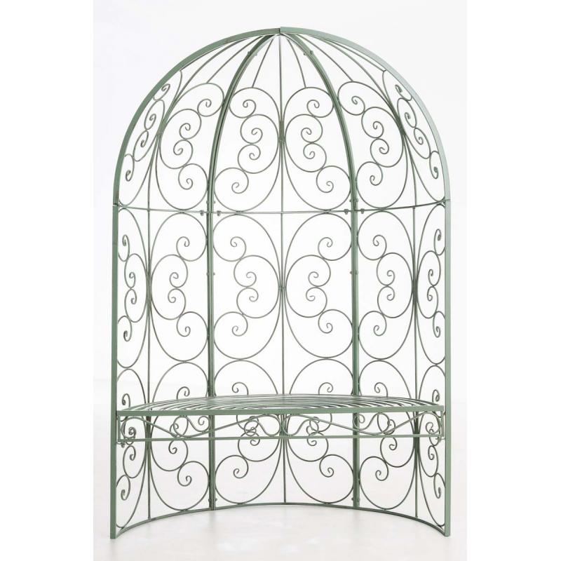 Halbpavillon HLO-CP4 mit Sitzbank ~ antik-grn