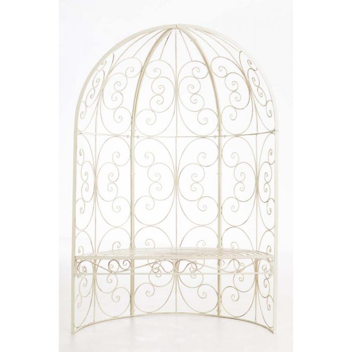 Halbpavillon HLO-CP4 mit Sitzbank ~ antik-creme