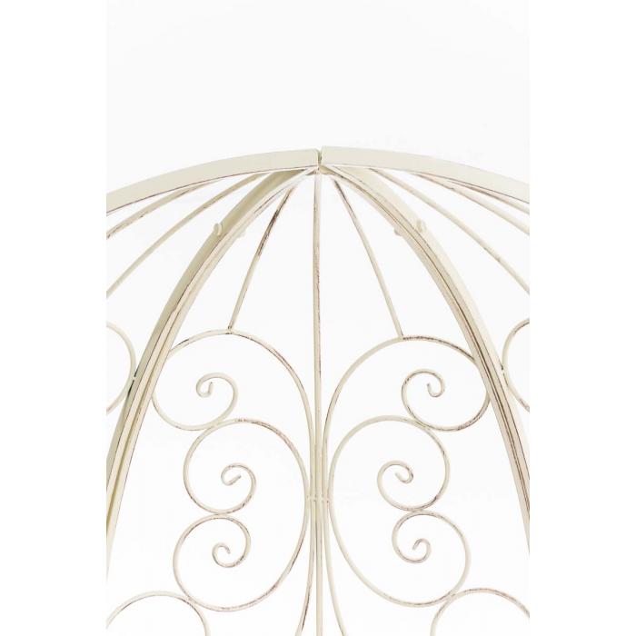 Halbpavillon HLO-CP4 mit Sitzbank ~ antik-creme