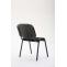 Besucherstuhl HLO-CP111 Stoff ~ schwarz