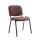 Besucherstuhl HLO-CP111 Stoff ~ braun