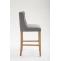 Barhocker HLO-CP13 Stoff Antik-hell ~ hellgrau