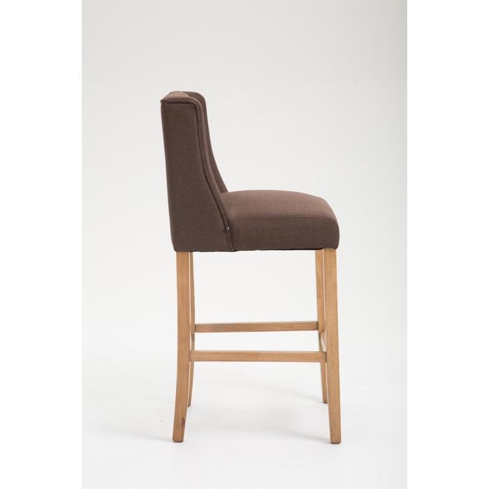 Barhocker HLO-CP13 Stoff Antik-hell ~ braun