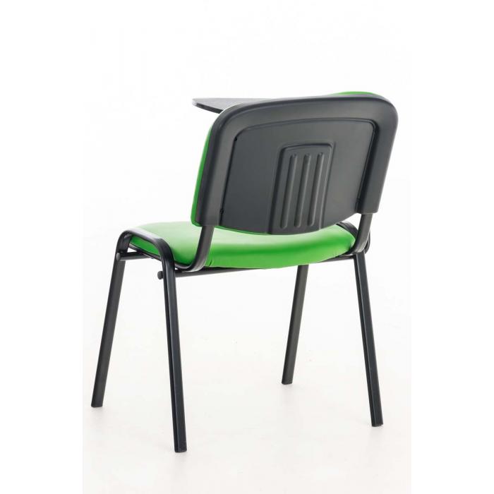 Stuhl HLO-CP111 mit Klapptisch Kunstleder ~ grn