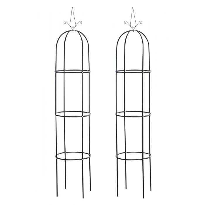 2er Set Rosensule HLO-CP2 ~ schwarz